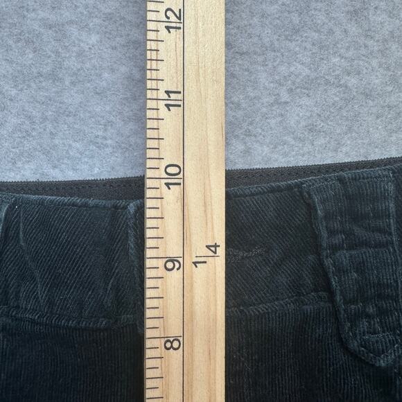 Democracy Corduroy Pant WMNS 8P Dark Teal Green Straight Leg Mid Rise Stretch - Picture 9 of 11